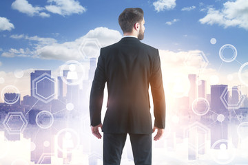 Poster - Finance, innovation and media concept