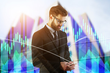 Poster - Technology, communication and stock concept