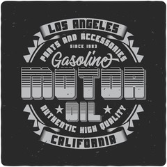 Wall Mural - Vintage label design with lettering composition on dark background. T-shirt design.