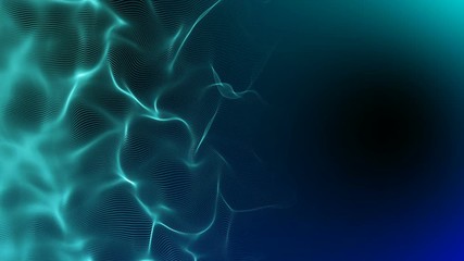 Energy wave. Multicolored background. Place for text. Seamless loop.