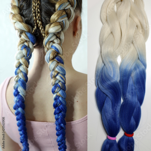 Two Braids With Kanekalon Fashionable Youth Hairstyle For Young