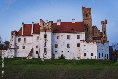 Side view of castle in Breclav town in South Moravian Region of Czech Republic Poster