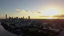 Brisbane River Sunrise, City