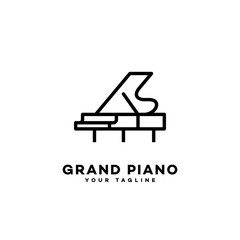 Wall Mural - Grand piano logo