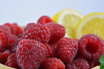 Raspberry and lemon