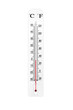 © Tomas Ragina - Atmospheric plastic meteorology thermometer isolated on white background. Air temperature 0 degrees.