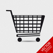 © FotoIdee - Shopping Cart -  Market Store Icon - Vector Illustration - Isolated On Transparent Background