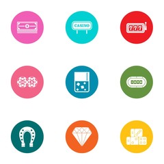 Poster - Case icons set. Flat set of 9 case vector icons for web isolated on white background