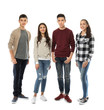 © Africa Studio - Group of teenagers on white background