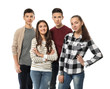 © Africa Studio - Group of teenagers on white background
