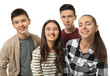 © Africa Studio - Group of teenagers on white background