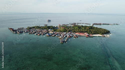 Mabul Island, Malaysia. Islands like this are at risk from climate change and rising sea levels