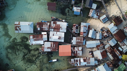 poor slum at risk from climate change and rising sea levels