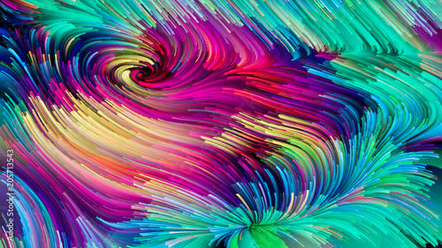 Obraz na plátně Processing Liquid Color