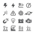Electric icon set