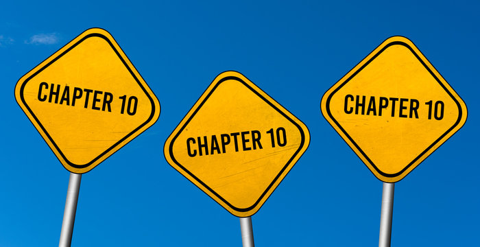 chapter 10 - yellow sign with blue sky