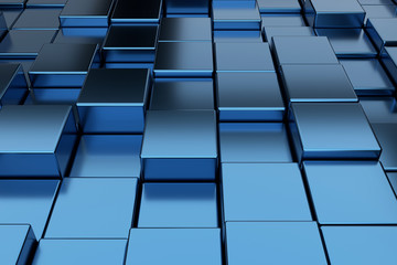 Wall Mural - Abstract background of cubes. 3D rendering.