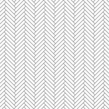 Herringbone Pattern. Rectangles Slabs Tessellation, Repeating With White Slant Blocks Tiling. Floor Cladding Bricks. Mosaic Motif. Pavement Wallpaper. Pattern Is On Swatches Panel