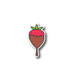 Wall Mural - chocolate covered strawberry patch