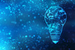 © blackboard - Bulb future technology, innovation background, creative idea concept