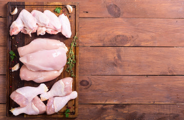 Poster - Raw chicken meat