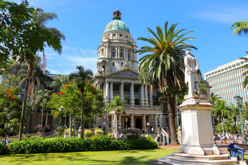 durban city hall and gardens, kwazulu-natal province, south africa