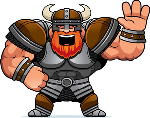 Poster - Cartoon Viking Waving