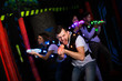 © JackF - Young man on laser tag arena