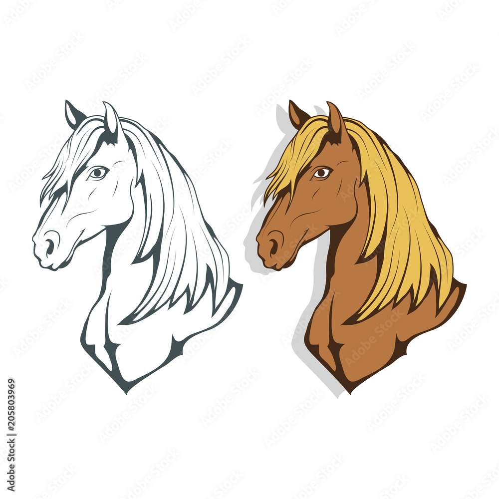 Horse Hand Drawn Horse Sketch Of Horse Head Vector Artwork Stock Gamesageddon