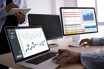 Poster - work hard data analytics statistics information business technology