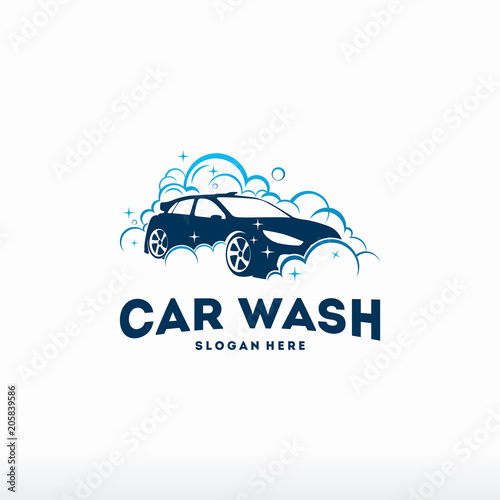 Download Free Logo Design Ideas Logo Design Car Wash Logo PSD Mockup Template