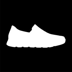 Poster - Sport shoe icon on dark background