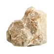Beige stone isolated on white background