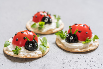 Tomato Ladybird Appetizer