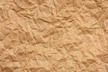 Poster - wrinkled brown paper texture