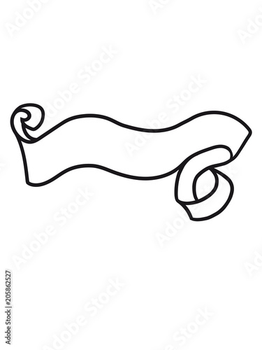 Papier Verziert Geschwungen Banner Design Logo Text Schreiben Name