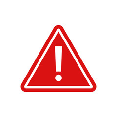 warning - vector icon. warning red sign