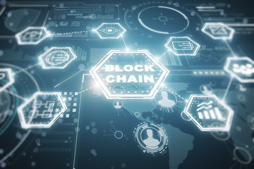 Aufkleber - Cryptocurrency and blockchain concept
