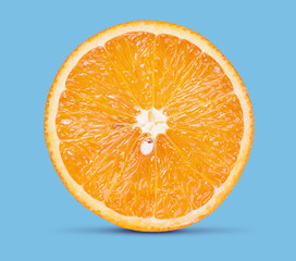 Sticker - fresh orange fruit isolated