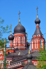 Sticker - Skhodnya, Russia - Trinity temple in Skhodnya Russia