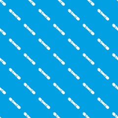 Wall Mural - Snowboard pattern vector seamless blue repeat for any use