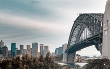 Harbour Bridge And Skyline, Sydney, New South Whales, Australia