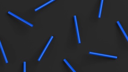 Poster - Abstract 3d rendering. Rotating geometric shapes. Computer generated loop animation. Modern background design for poster, cover, branding, banner, placard. 4k UHD
