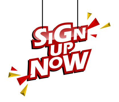 red and yellow tag sign up now