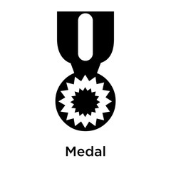 Wall Mural - Medal icon vector sign and symbol isolated on white background