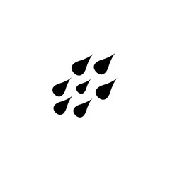 Poster - raindrops icon. Element of web icon for mobile concept and web apps. Isolated raindrops icon can be used for web and mobile. Premium icon