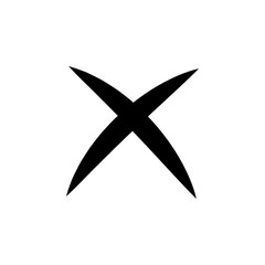Poster - crossing lines icon. Element of web icon for mobile concept and web apps. Isolated crossing lines icon can be used for web and mobile. Premium icon