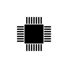 Poster - CPU icon. Element of web icon for mobile concept and web apps. Isolated CPU icon can be used for web and mobile
