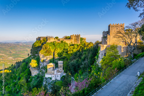 Fotografie, Obraz Castello di Venere in Erice, Sicily, Italy