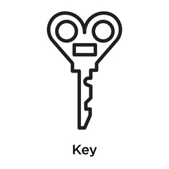 Poster - Key icon isolated on white background